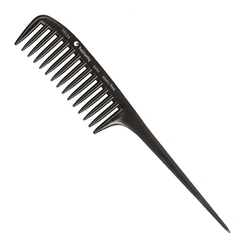 Чёрный ионный антистатичный гребешок Hairway Haircomb Ionic 05156 235 мм - основное фото