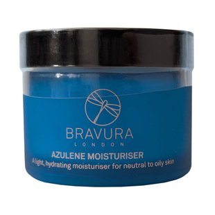 Зволожувальний та заспокійливий крем з азуленом Bravura London Azulene Moisturiser 50 мл - основне фото