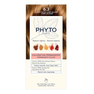 Краска для волос (тёмный золотистый блонд) PHYTO Phytocolor Coloration Permanente 6,3 Blond Fonce Dore 112 мл - основное фото