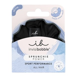 Чёрная резинка для волос Invisibobble SPRUNCHIE Power Black Panther - основное фото