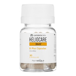 Пищевая добавка для фотозащиты Cantabria Labs Heliocare 360 D Plus Capsules 30 шт - основное фото