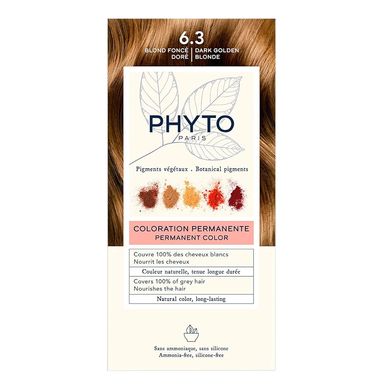 Краска для волос (тёмный золотистый блонд) PHYTO Phytocolor Coloration Permanente 6,3 Blond Fonce Dore - основное фото