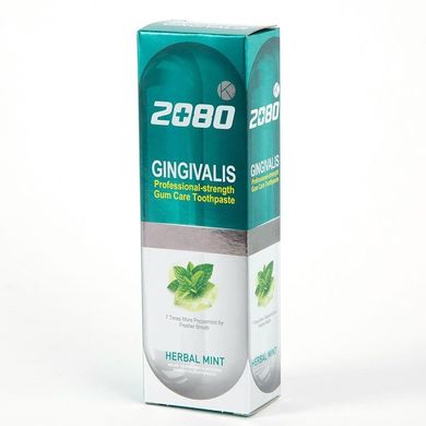 Антибактеріальна оздоровлююча зубна паста з екстрактом гінкго білоба та смаком м'яти Aekyung 2080 Gingivalis Herbal Mint Toothpaste 120 мл - основне фото
