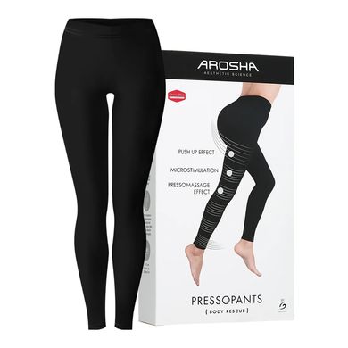 Чёрные леггинсы против целлюлита размер L Arosha 500 PRESSOPANTS Leggings in Bio Infrared Dermofibra Size L - основное фото