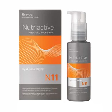 Гіалуроновий крем-гель для пошкодженого волосся Erayba Nutriactive Advanced Nourishing N11 Hyaluronic Velvet 100 мл - основне фото