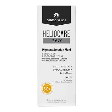 Солнцезащитный флюид для кожи с гиперпигментацией Cantabria Labs Heliocare 360 Pigment Solution Fluid SPF 50+ 50 мл - основное фото