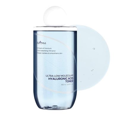 Увлажняющий тонер Isntree Hyaluronic Ultra-Low Molecular Acid Toner 300 мл - основное фото