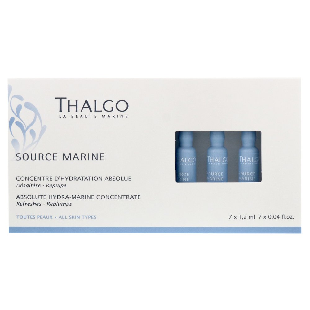 Интенсивно-увлажняющий концентрат THALGO Source Marine Absolute Hydra-Marine Concentrate 7x1,2 мл - основное фото