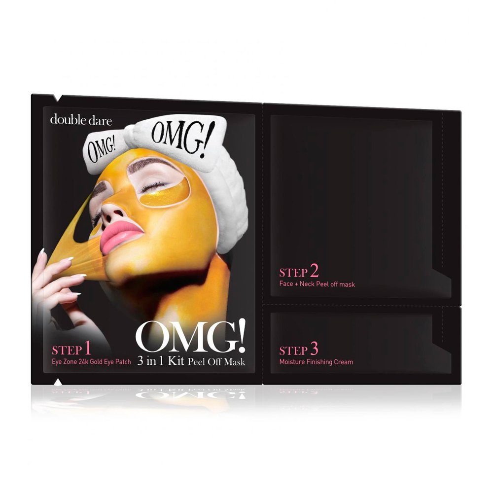 Трёхкомпонентная маска для очищения лица Double Dare OMG! 3 in 1 Kit Peel Off Mask - основное фото
