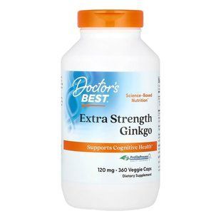 Гінкго Білоба Doctor's Best Extra Strength Ginkgo 120 mg 360 шт - основне фото