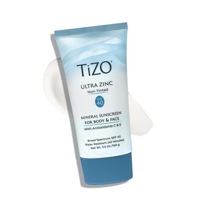 Мінеральний сонцезахисний крем TIZO Ultra Zinc Mineral Sunscreen For Body & Face Non-Tinted SPF 40 5 г - основне фото