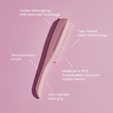 Бледно-розовая расчёска для волос Tangle Teezer Original Plant Brush Marshmallow Pink - основное фото