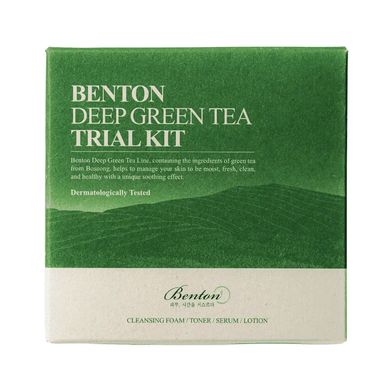 Набор миниатюр с экстрактом зелёного чая BENTON Deep Green Tea Trial Kit 4 в 1 - основное фото