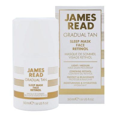 Нічна маска-автозасмага для обличчя з ретинолом James Read Gradual Tan Sleep Mask Face Retinol 50 мл - основне фото