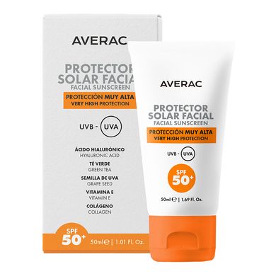 Солнцезащитный крем для лица Averac Solar Facial Sunscreen SPF 50+ 50 мл - основное фото