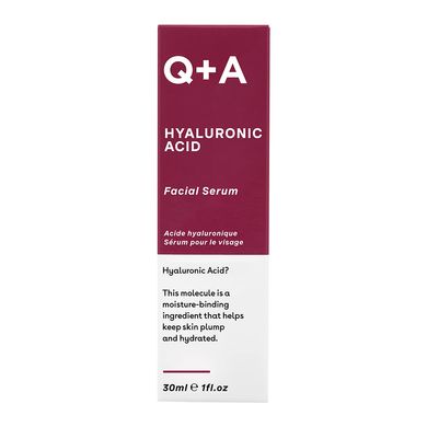 Сироватка для обличчя з гіалуроновою кислотою Q+A Hyaluronic Acid Facial Serum 30 мл - основне фото