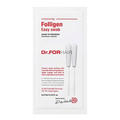 Ватна паличка для очищення шкіри голови Dr. FORHAIR Folligen Easy Swab 6 мл - основне фото