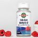 Фолиевая кислота с витамином B12 со вкусом малины KAL Folic Acid Methyl B-12 800 mcg DFE/1000 mcg 60 шт - дополнительное фото