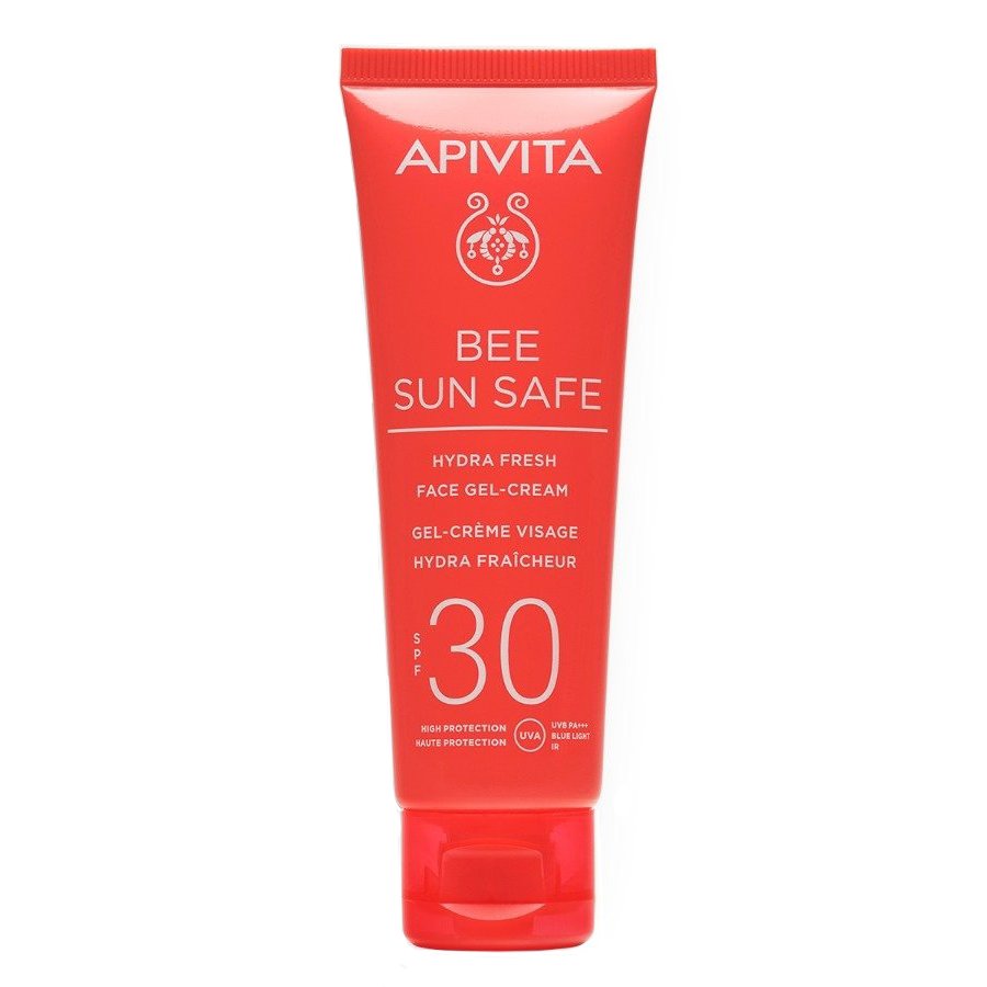 Солнцезащитный гель-крем для лица Apivita Bee Sun Safe Hydra Fresh Face Gel Cream SPF 30 50 мл - основное фото