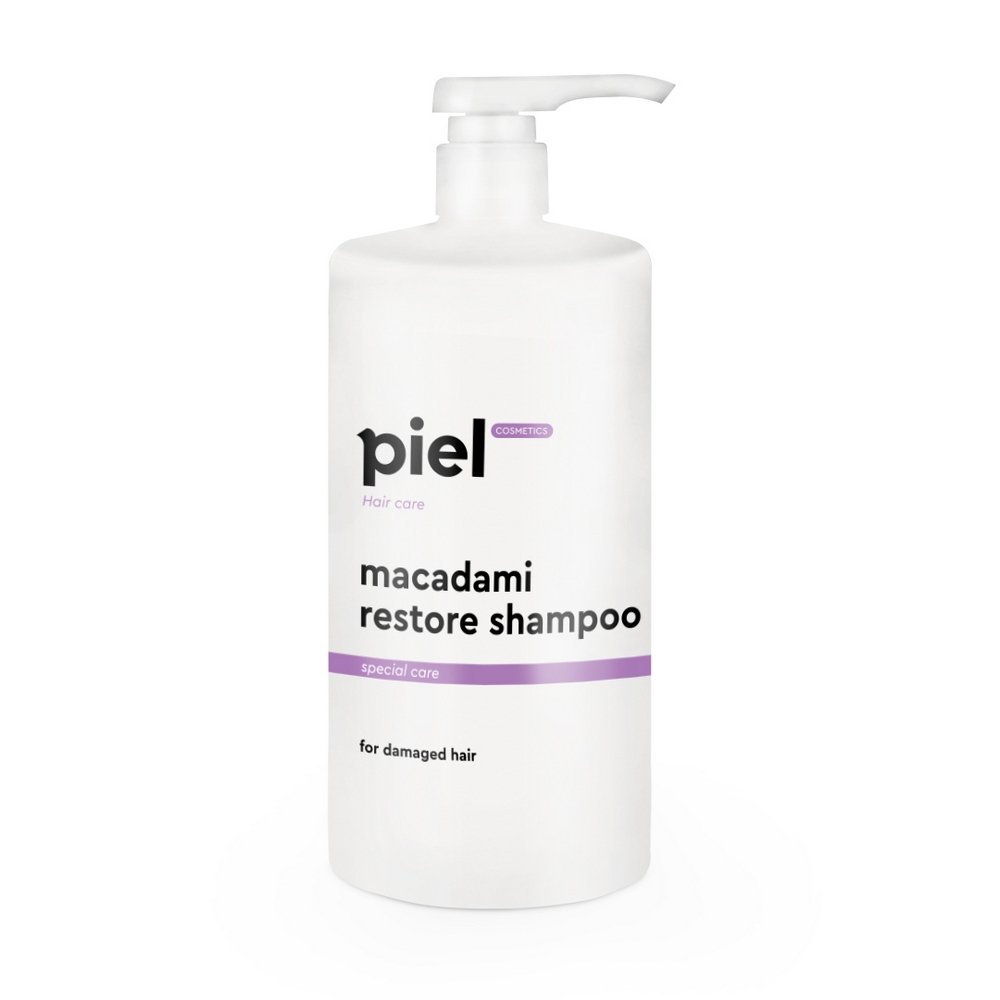 Bосстанавливающий шампунь для повреждённых волос Piel Cosmetics Hair Care Macadami Restore Shampoo 1000 мл - основное фото