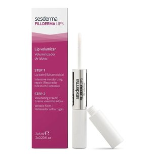 Бальзам для увеличения объёма губ Sesderma Fillderma Lips Lip Volumizer 2x6 мл - основное фото