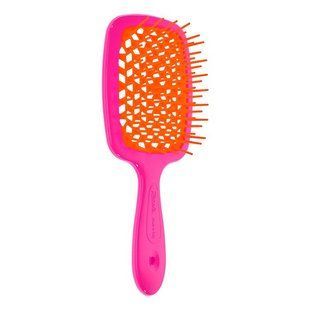 Рожева з помаранчевим прямокутна щітка для волосся Janeke Superbrush The Original 86SP226 FA- - основне фото