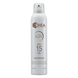 Невидимий спрей для обличчя і тіла Rhea Cosmetics InvisibleSun SPF 15 Face & Body Invisible Spray 200 мл - основне фото