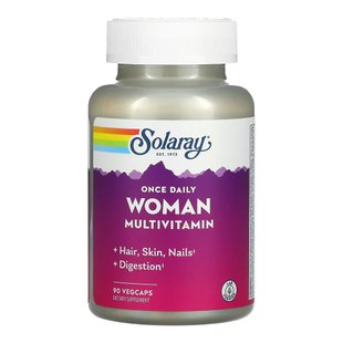 Мультивитамин для женщин Solaray Once Daily Woman Multivitamin 90 шт - основное фото