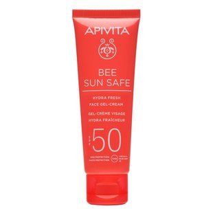 Солнцезащитный гель-крем для лица Apivita Bee Sun Safe Hydra Fresh Face Gel Cream SPF 50 50 мл - основное фото