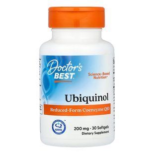 Убіхінол Doctor's Best Ubiquinol With Kaneka 200 mg 30 шт - основне фото