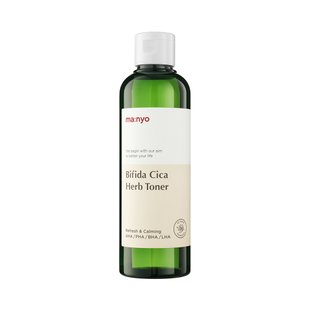 Успокаивающий тонер с комплексом центеллы и бифидобактериями Manyo Bifida Cica Herb Toner 210 мл - основное фото