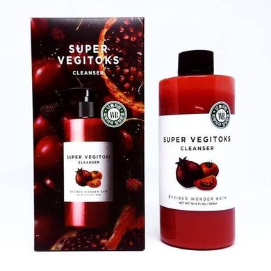 Детокс-гель для умывания с экстрактом томата Wonder Bath Super Vegitoks Cleanser Red 200 мл - основное фото