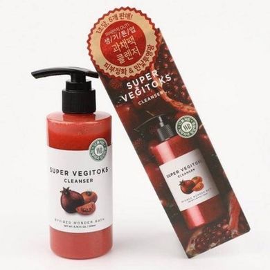 Детокс-гель для вмивання з екстрактом томату Wonder Bath Super Vegitoks Cleanser Red 200 мл - основне фото