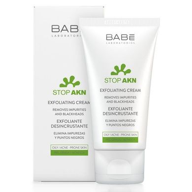 Відлущувальний крем для обличчя BABE Laboratorios Stop AKN Exfoliating Cream 50 мл - основне фото
