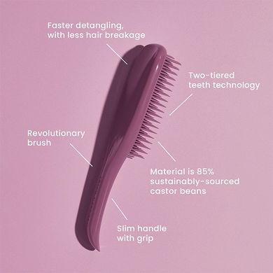 Сиреневая расчёска для волос Tangle Teezer Original Plant Brush Earthy Purple - основное фото