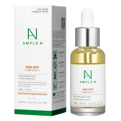 Сыворотка для проблемной кожи с ВНА-кислотами AMPLE:N Acne Shot Ampoule 30 мл - основное фото
