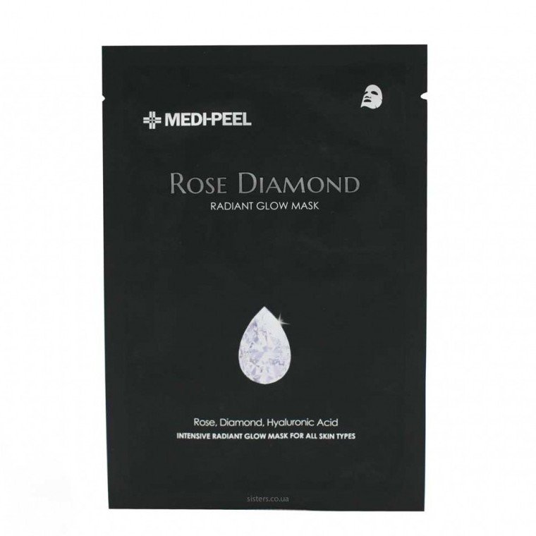 Зволожувальна тканинна маска з екстрактом троянди MEDI-PEEL Rose Diamond Radiant Glow Mask 25 мл - основне фото