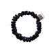 Тонкая чёрная резинка для волос из натурального шёлка Mon Mou Silk Hair Band Black - дополнительное фото