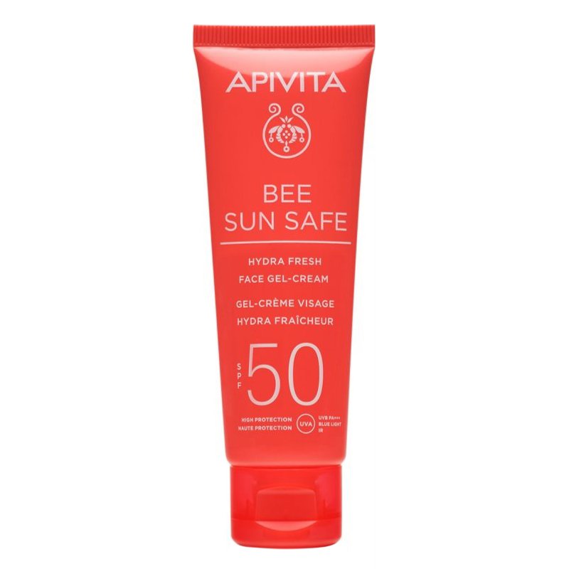 Солнцезащитный гель-крем для лица Apivita Bee Sun Safe Hydra Fresh Face Gel Cream SPF 50 50 мл - основное фото