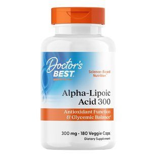 Альфа-ліпоєва кислота Doctor's Best Alpha-Lipoic Acid 300 mg 180 шт - основне фото