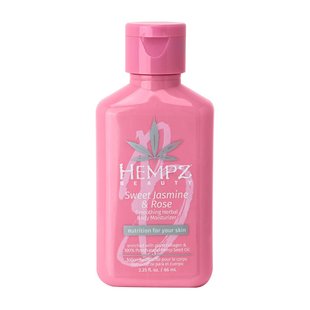 Молочко для тіла «Солодкий жасмин-Троянда» HEMPZ Sweet Jasmine & Rose Collagen Infused Herbal Body Moisturizer 65 мл - основне фото