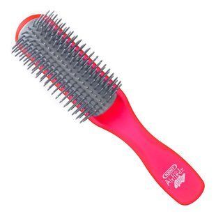 Женская щётка для распутывания волос Kent Brushes Airhedz Glo Half Round Detangling Brush In Red Kent AHGLO01 Straw - основное фото