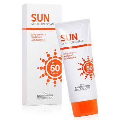 Солнцезащитный крем с&nbsp;арбутином Food A&nbsp;Holic Multi Sun Cream SPF 50+&nbsp;PA+++ 70&nbsp;мл - основное фото