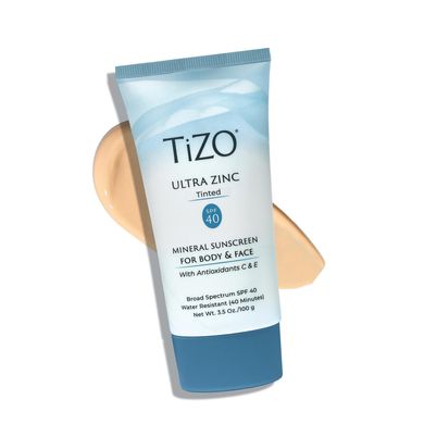 Минеральный солнцезащитный крем TIZO Ultra Zinc Mineral Sunscreen For Body & Face Tinted SPF 40 100 г - основное фото