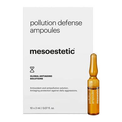 Антиоксидантні ампули Mesoestetic Pollution Defense Ampoules 10x2 мл - основне фото