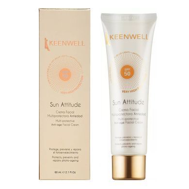Мультизащитный антивозрастной крем для лица SPF 50 KEENWELL Sun Attitude Multi-Protective Anti-Age Facial Cream SPF 50 60 мл - основное фото