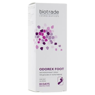 Спрей проти потовиділення ніг тривалої дії Biotrade Odorex Foot Antiperspirant Spray 40 мл - основне фото