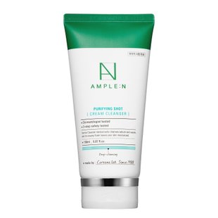 Крем-молочко для снятия макияжа с маслом можжевельника AMPLE:N Purifying Shot Cream Cleanser 150 мл - основное фото