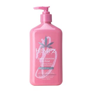 Молочко для тела «Сладкий жасмин-Роза» HEMPZ Sweet Jasmine & Rose Collagen Infused Herbal Body Moisturizer 500 мл - основное фото