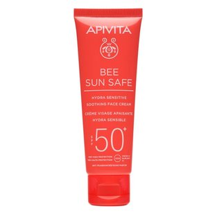 Сонцезахисний заспокійливий крем для обличчя Apivita Bee Sun Safe Hydra Sensitive Soothing Face Cream SPF 50+ 50 мл - основне фото